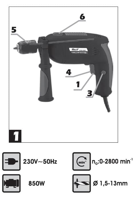 Vibraciona bušilica WSB850 71085000