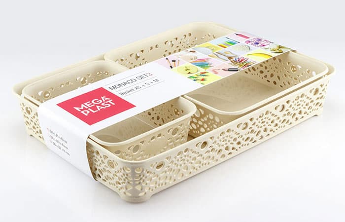 Korpe za kuhinju i kupatilo - Monako set XS,S,M bež