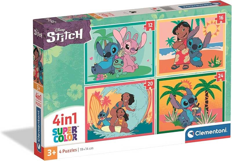 Puzzle slagalice 4u1 Stitch Clementoni 21745