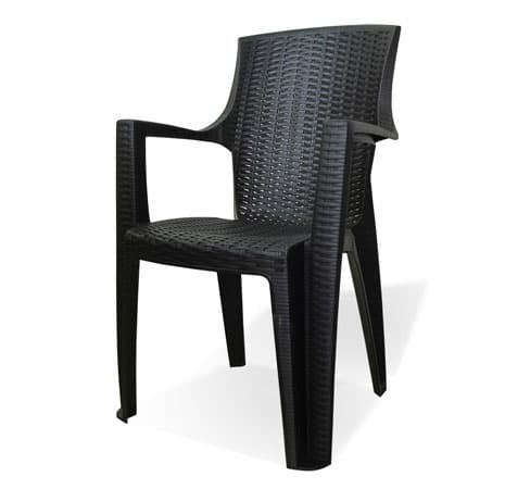 Stolica ratan Amelia crna