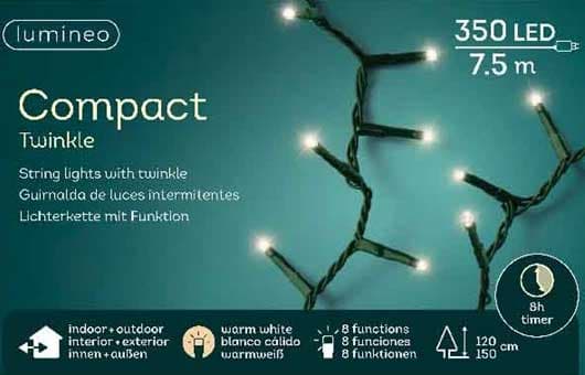 Lumineo Novogodišnje LED lampice za spoljnu i unutrašnju upotrebu 350 LED 7.5m 49.5345