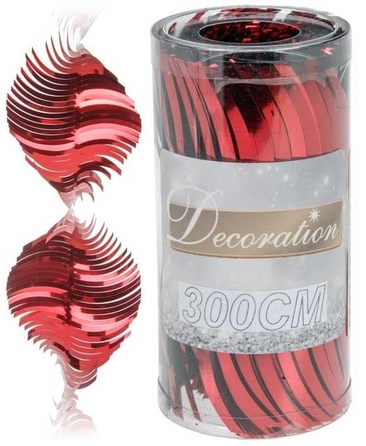 Novogodišnja girlanda crvene boje 3m CAA626220