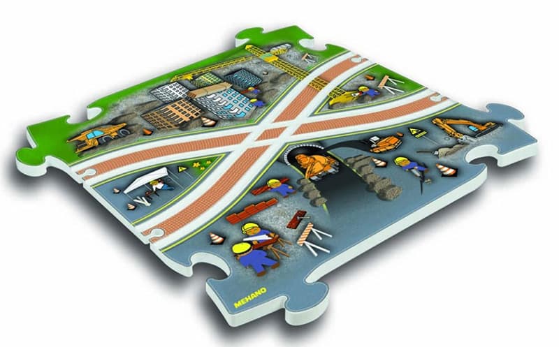 MEHANO My First Train Puzzle podloga - deo - GRADILIŠTE E240