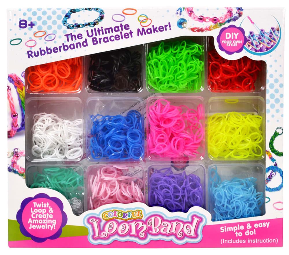 LOOM BAND Set za izradu narukvica 2400 gumica 16978