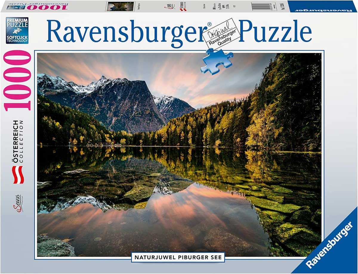Puzzle slagalica 1000 delova Naturjuvel Piburger jezero Austrija Ravensburger 17326