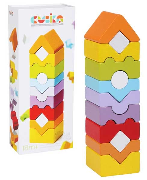 Cubika Drvena kula od 12 elemenata 14996