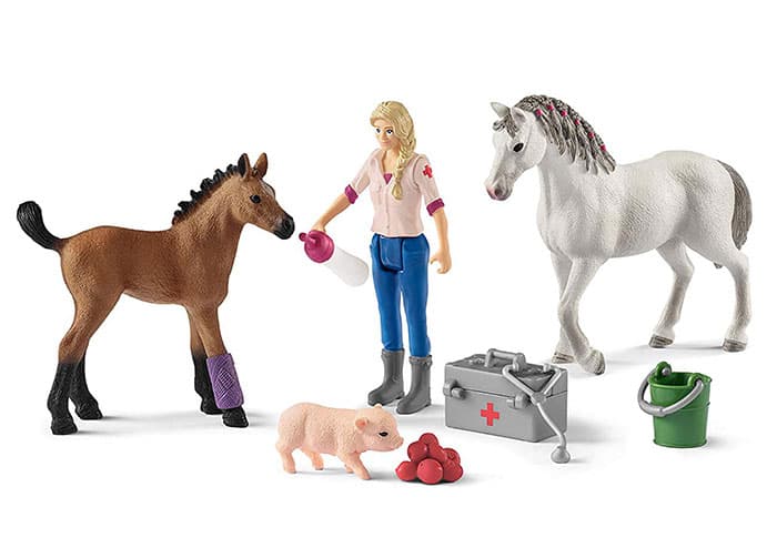 Schleich Figure Konji - Veterinar u obilasku konja 42486