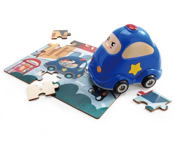 Top Bright Puzzle sa igračkom Policija