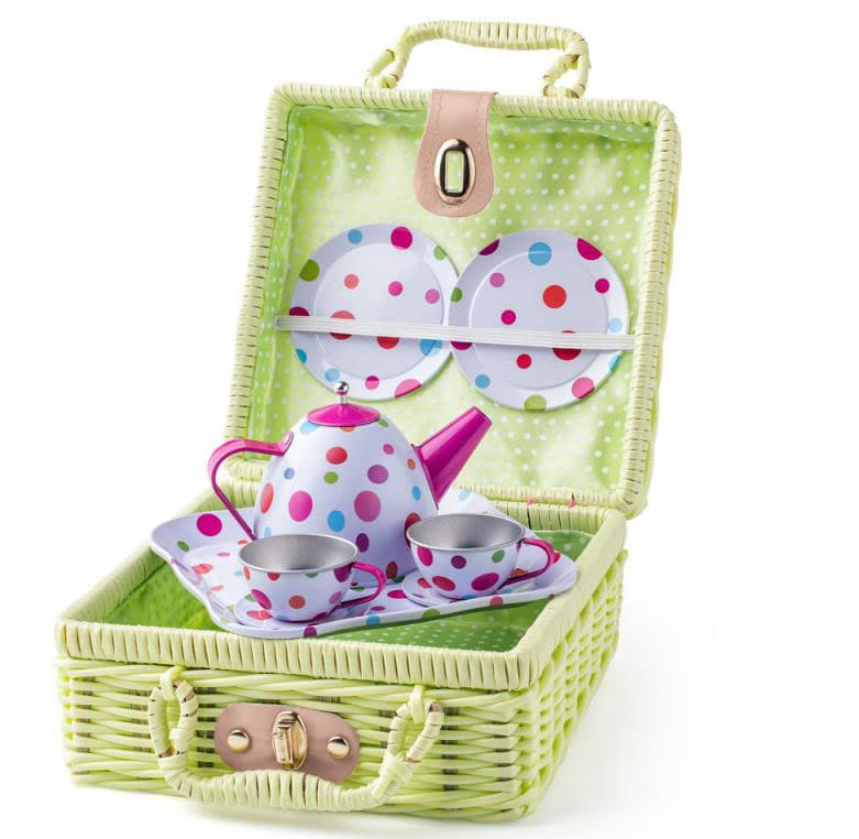 Pribor za piknik, u pletenoj korpi Woodyland 91881