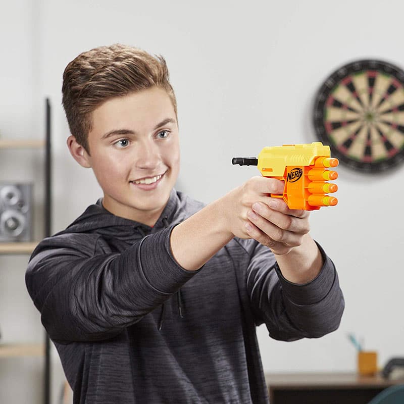 NERF Oružje sa municijom Pištolj Alpha Strike FANG QS 4 TARGET Blaster Set 13 delova E8308 