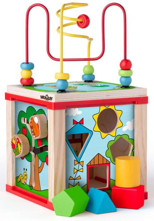 Drvena didaktička kocka Woodyland 91916