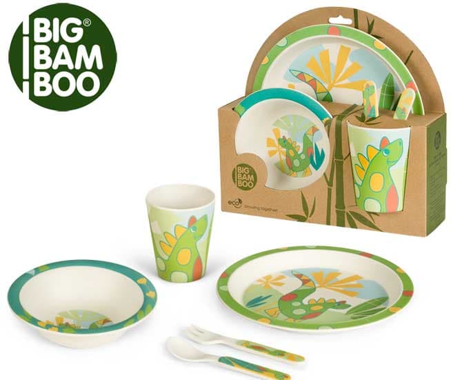BigBamBoo Dečiji set za jelo Dino