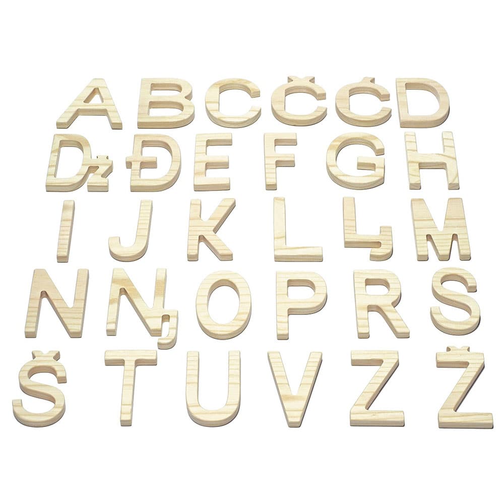 PIKA PAU Drvena igračka Nauči Abecedu