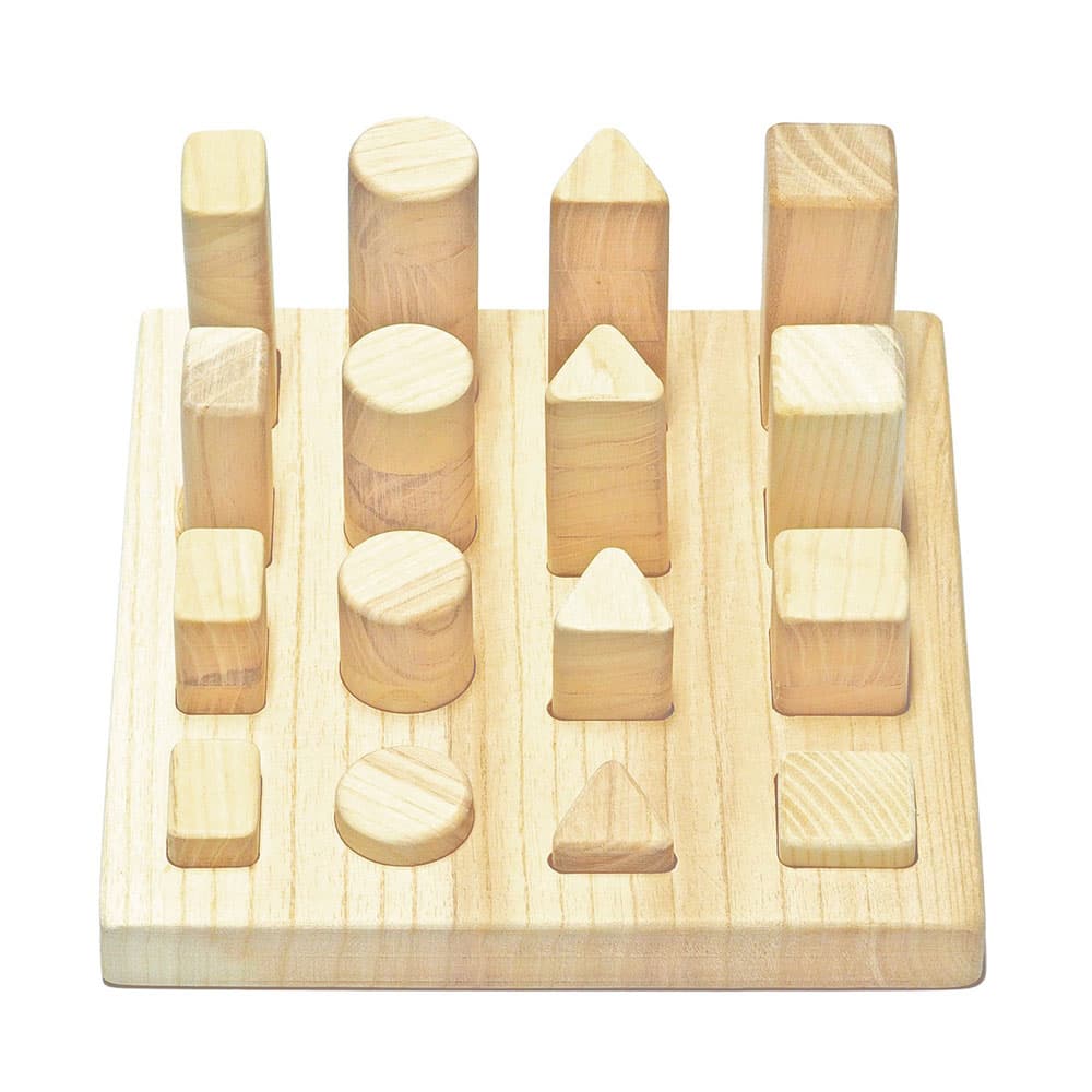 PIKA PAU Drvena igračka Pogodi oblik