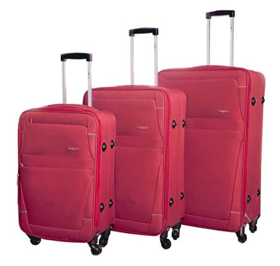 Enova Komplet proširivih kofera 55/69/79cm Doha Red 521140