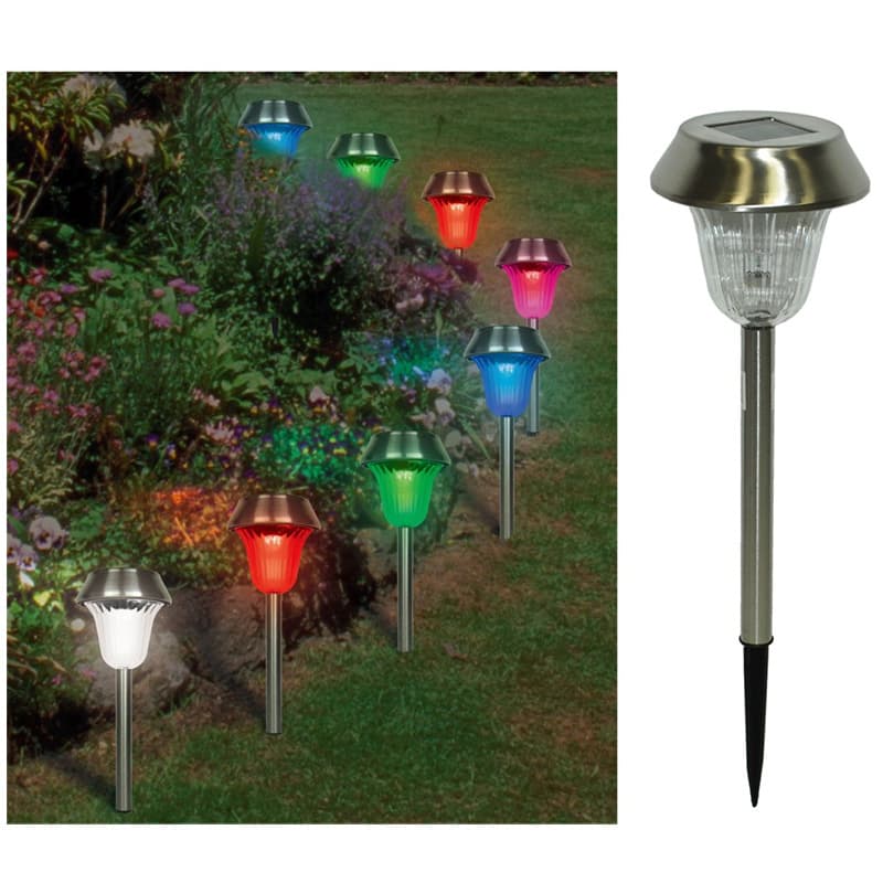 Solarne ubodne lampe sa raznobojnim svetlom - set 2 komada