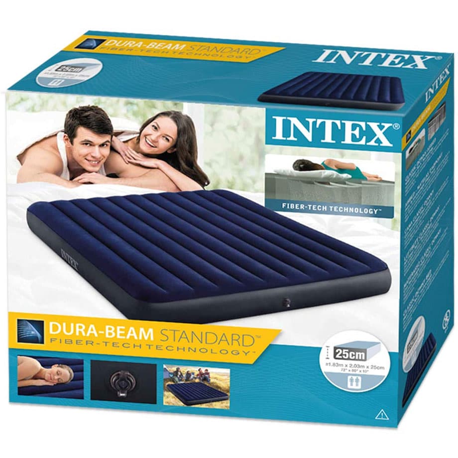 Intex 64755 Dura-Beam Standard Classic Downy Krevet Na Naduvavanje 183x203x25 cm