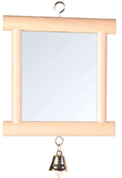 Ogledalce u drvenom ramu, sa zvonom, za kavez za ptice Trixie 5860
