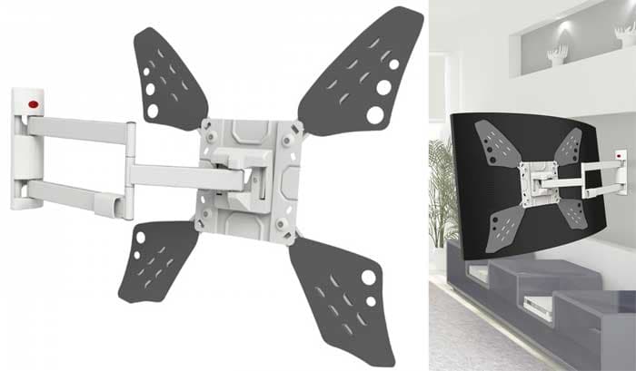 Zglobni zidni nosač za televizore dijagonale do 70 inča Barkan 3400LW.W