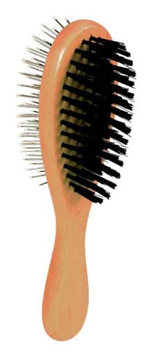 Drvena dvostrana četka za pse sa dugodlakim, rundavim ili kratkodlakim krznom Trixie 2315