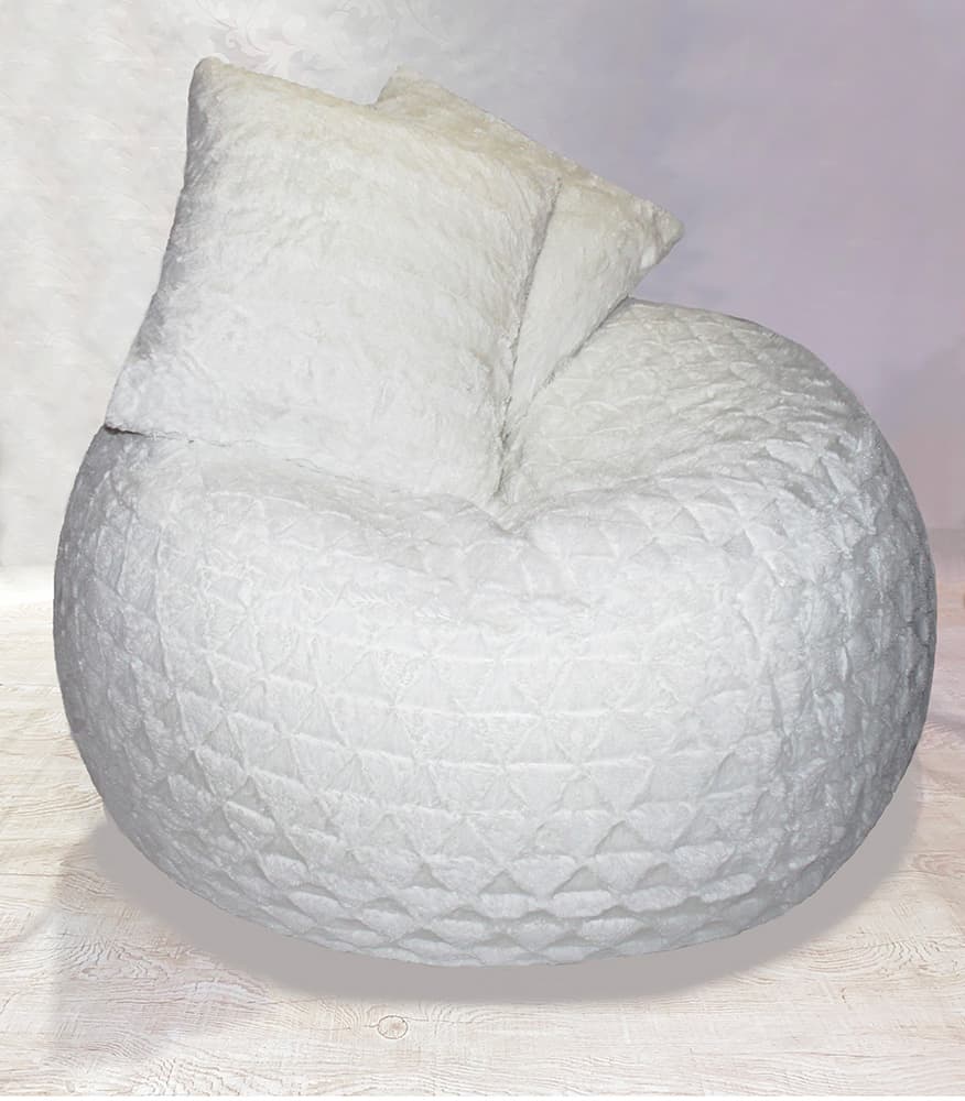 Lazy bag fotelja Beli lenjivac