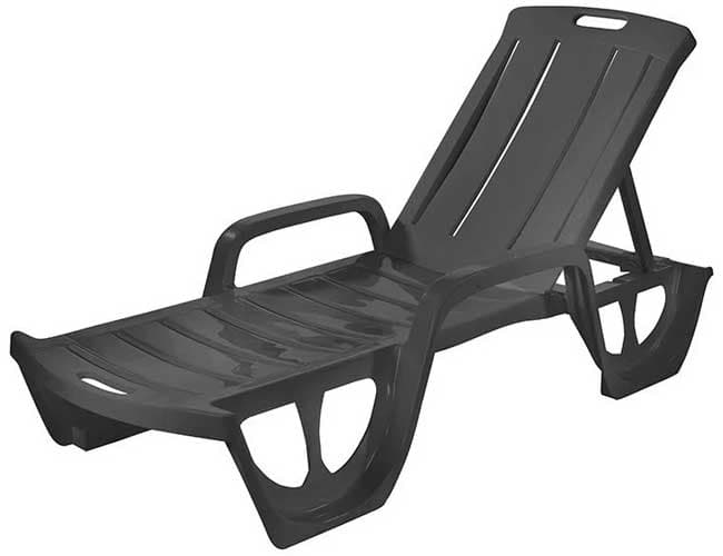 Curver Ležaljka sa podesivim naslonom Florida Grafit