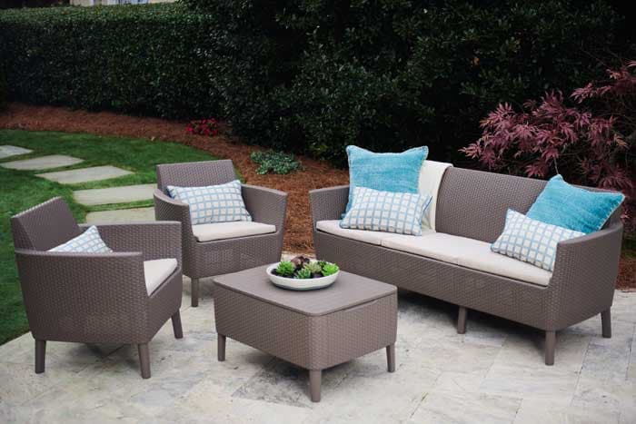 Baštenska garnitura Salemo 3 seater Cappuccino Trosed Dve stolice Stočić