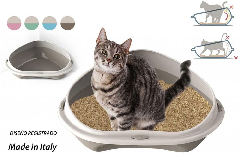 Ugaoni toalet za mačke Shuttle Corner 58cm Georplast 10536