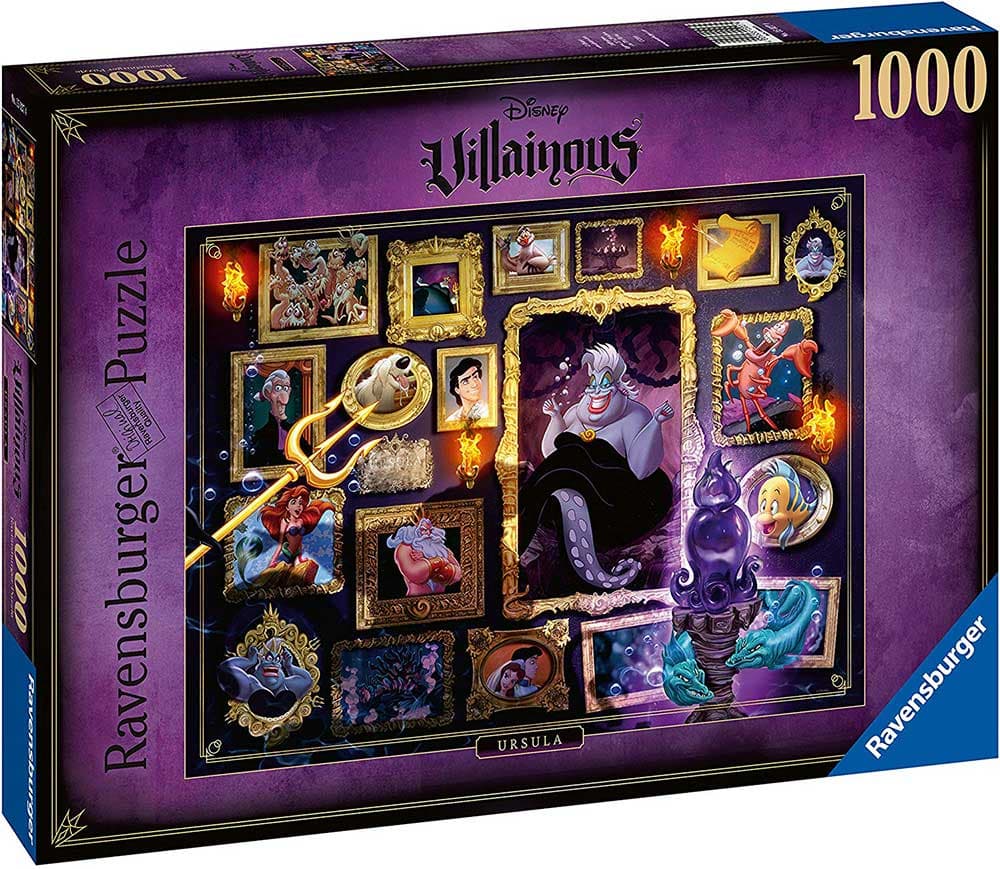 Puzzle 1000 delova Ursula - Disney Villainous Ravensburger 15027