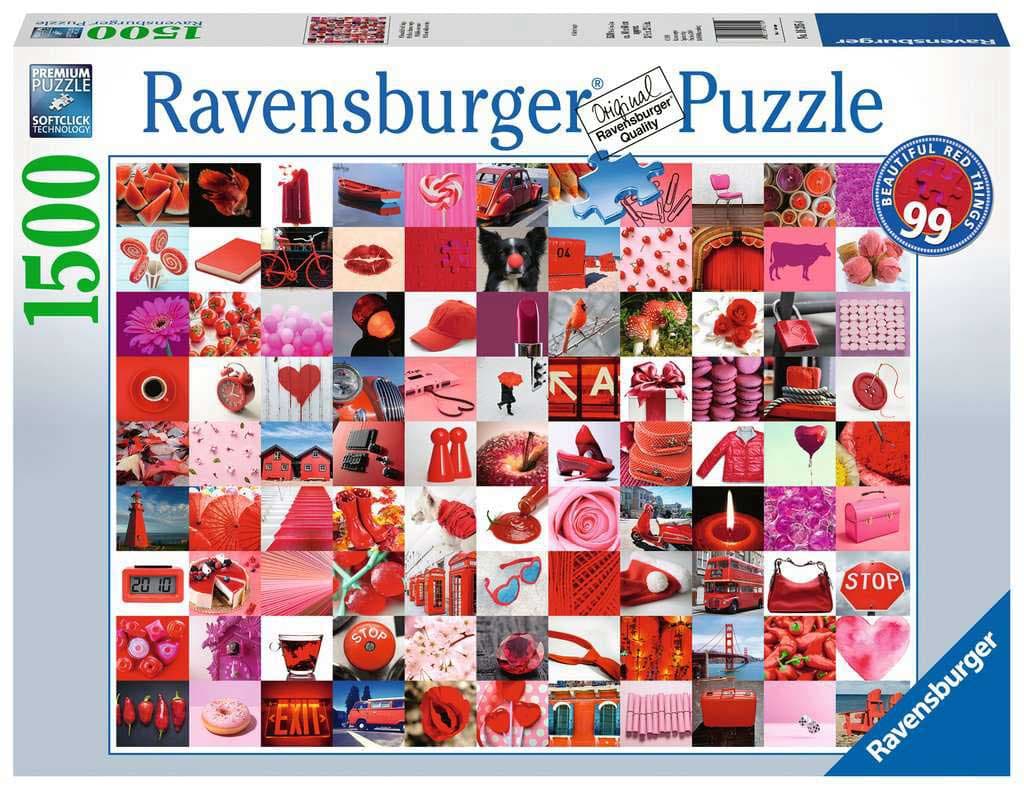 Puzzle Slagalica 1500 delova 99 Lepih crvenih stvari Ravensburger 16215