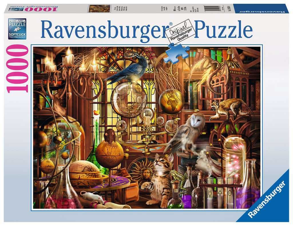Puzzle Slagalica 1000 delova Merlinova laboratorija Ravensburger 19834