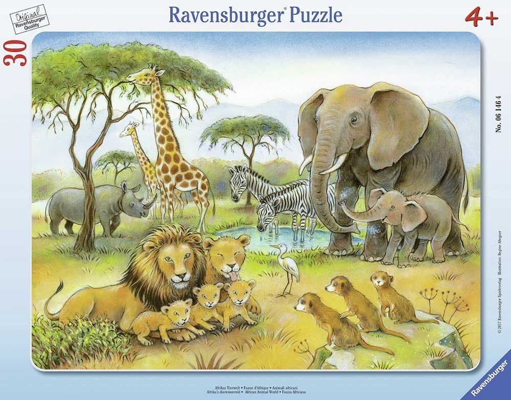 Puzzle slagalica 30 delova Afričke životinje Ravensburger 06146