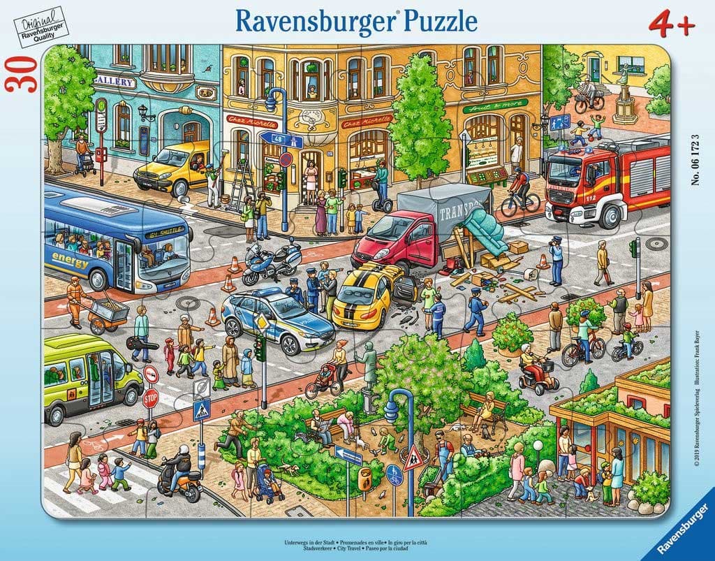 Puzzle slagalica 30 delova Gradski saobraćaj  Ravensburger 06172
