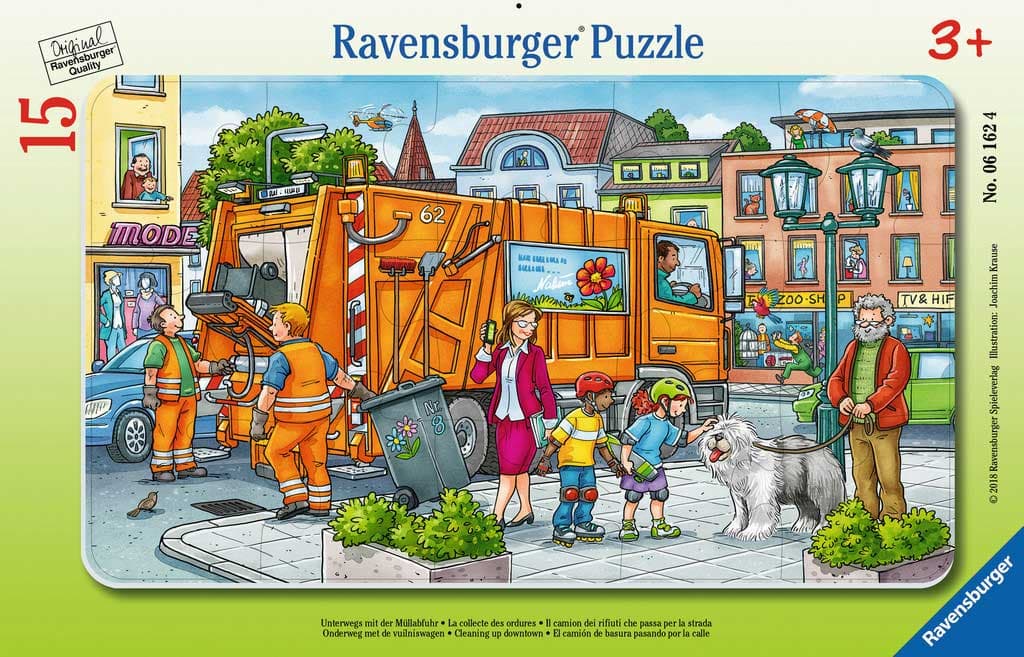Puzzle slagalica 15 delova Ðubretarac je došao po otpad  Ravensburger 06162