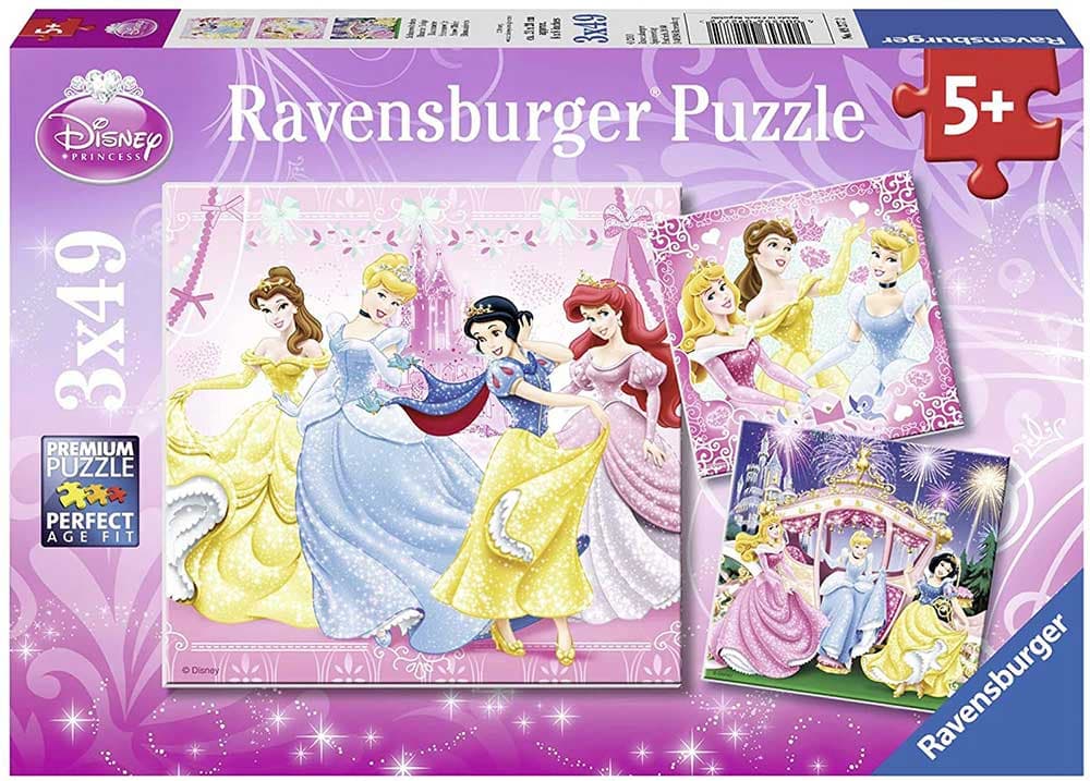 Puzzle 3x49 delova Dizni Princeze Ravensburger 09277