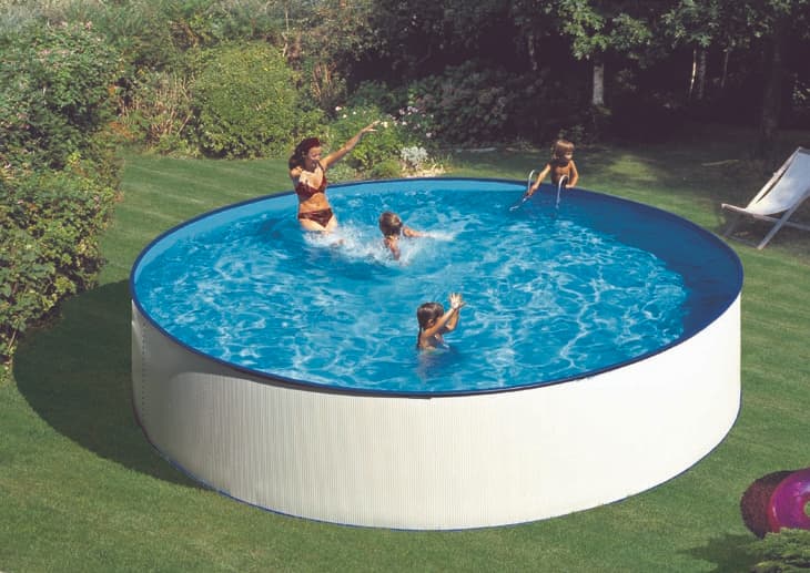 Okrugli metalni bazen Gre Lanzarote 350x90