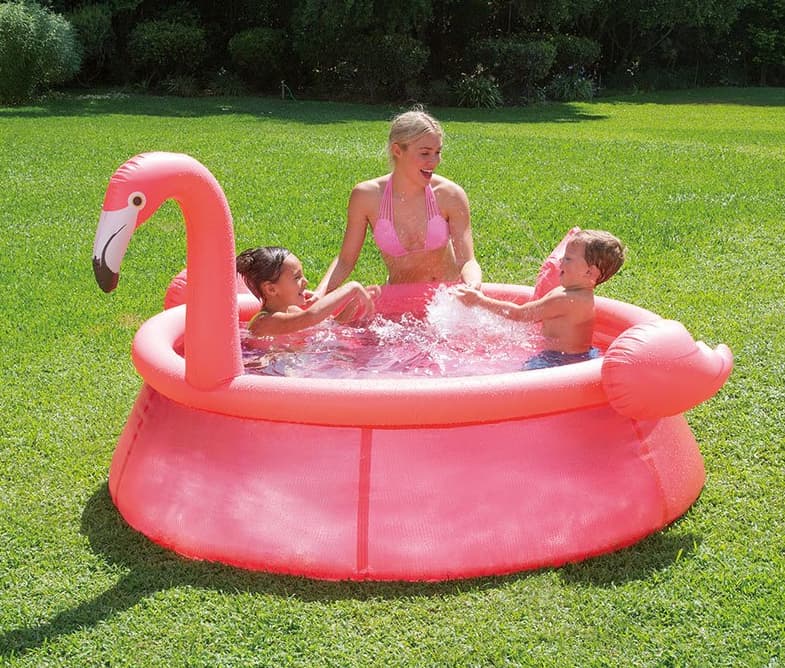 Dečiji bazen na naduvavanje Polygroup Flamingo Summer Waves Quick Set