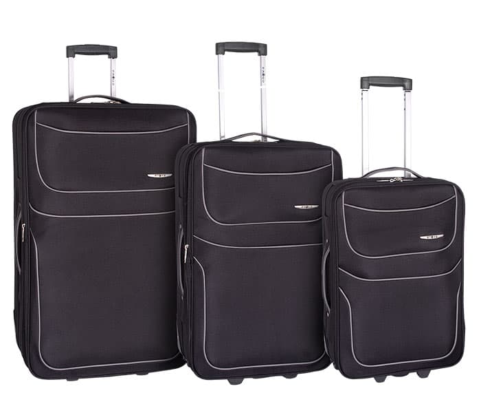 Enova Proširivi Koferi 75/65/55cm Barcelona Black 512140