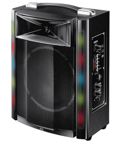 Prenosni multimedijalni Bluetooth zvučnik sa LED osvetljenjem 