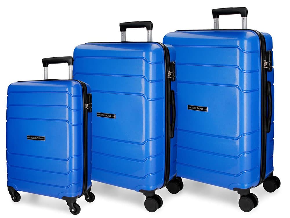 Set tvrdih kofera 80/68/58cm Roll Road Fast Blue 58494