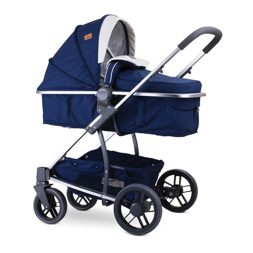 LORELLI Kolica za bebe S-500 SET Dark Blue Flowers