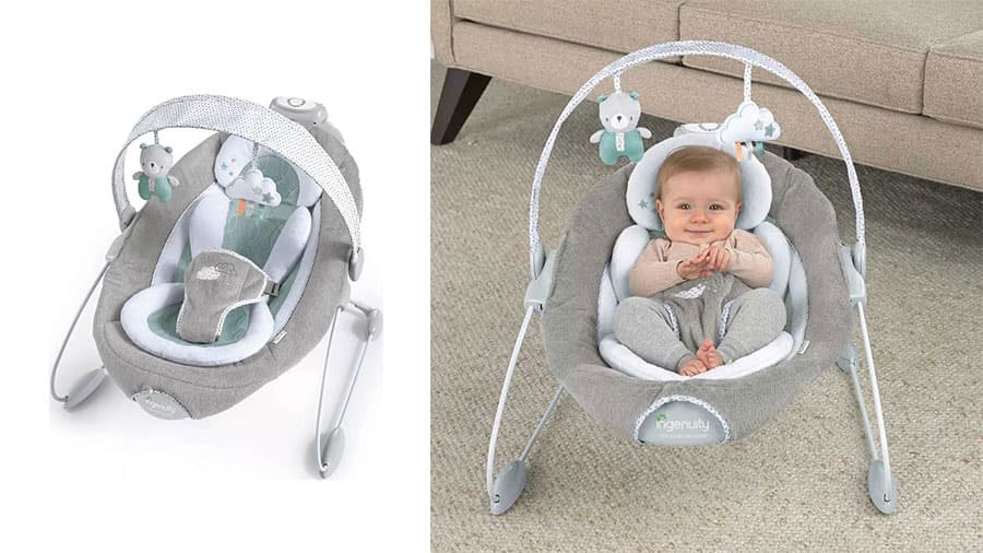 KIDS II Ingenuity Ležaljka SmartBounce Automatic Bouncer - Pemberton SKU12320
