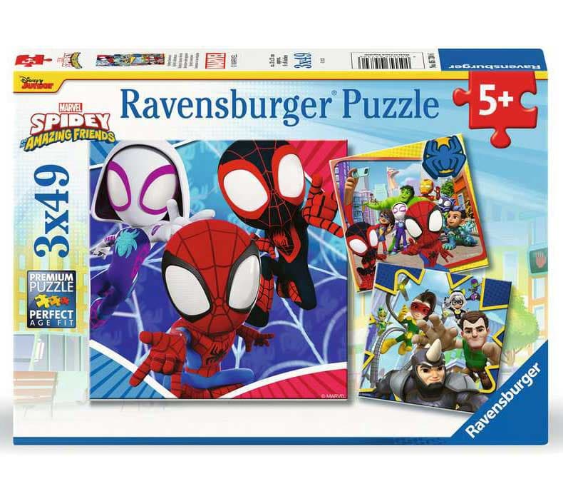 Slagalice za decu 3x49 delova Spidey Ravensburger 05730