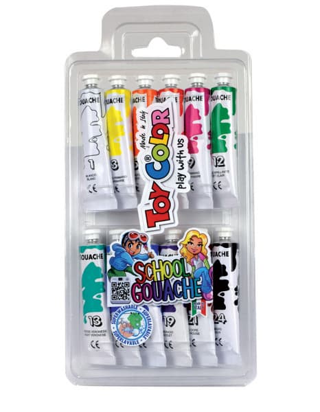 Toy color tempere 12 kom 12mll