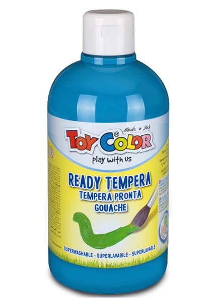 Toy color tempera lakoperiva plava 500ml