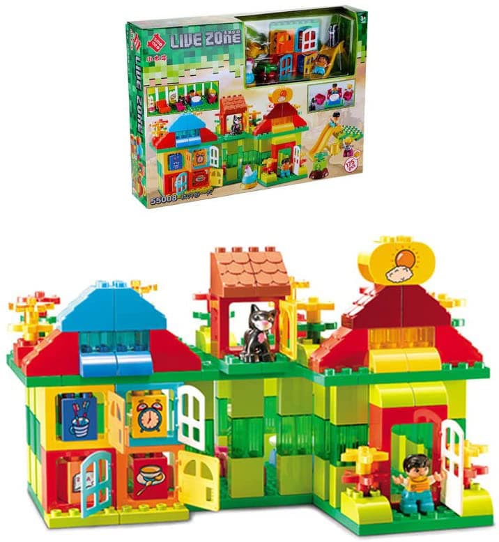 Smoneo 55008 Dečije kocke Plastične kocke KUĆA 175 kom. 876008