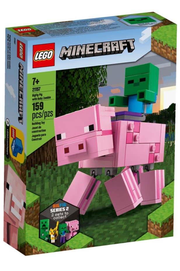 LEGO® Kocke Minecraft BigFig Pig i beba zombi 21157