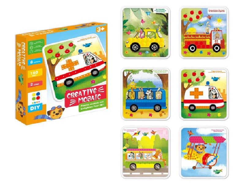 Kreativne mozaik bockalice VOZILA 885002