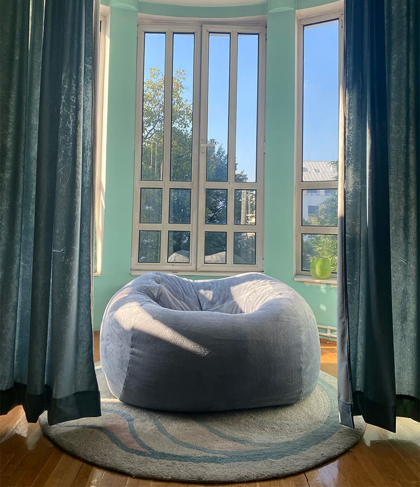 Lazy Bag  svetlo sivi od mikrofibera