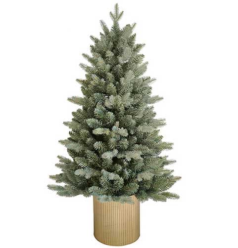 Novogodišnja jelka u metalnoj saksiji 90cm